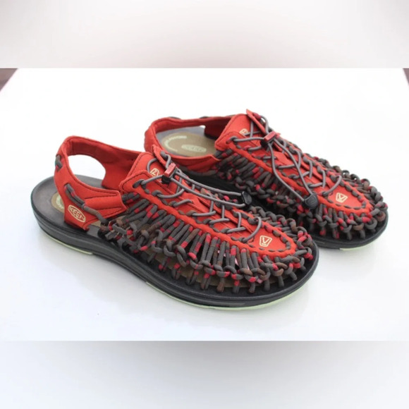 Keen Red and Black Men's Sandals - Picture 1 of 14